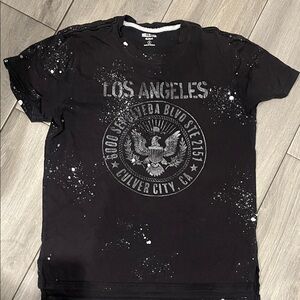 Hollister Charcoal Los Angeles Graphic Tee size small